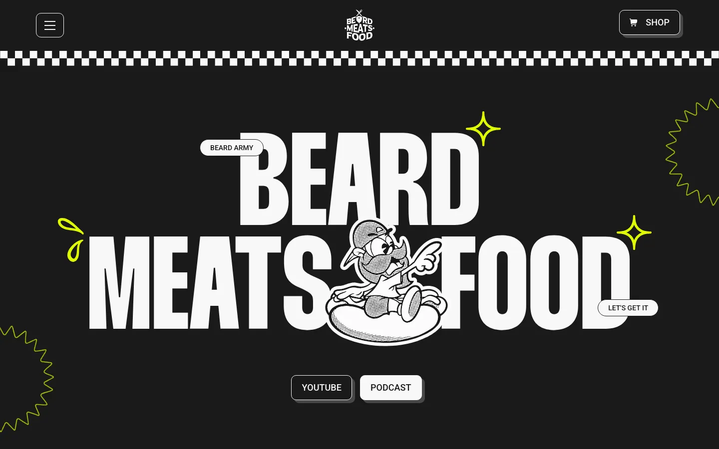 Beard Meats Food 첫 화면